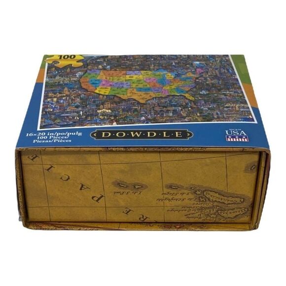 Dowdle Jigsaw Puzzle - Best of America - 100 Piece 16x20 New Sealed Bag in Box - Picture 5 of 5
